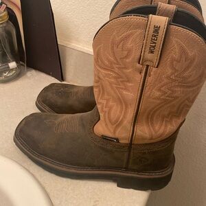 Boots size 9 steel toe